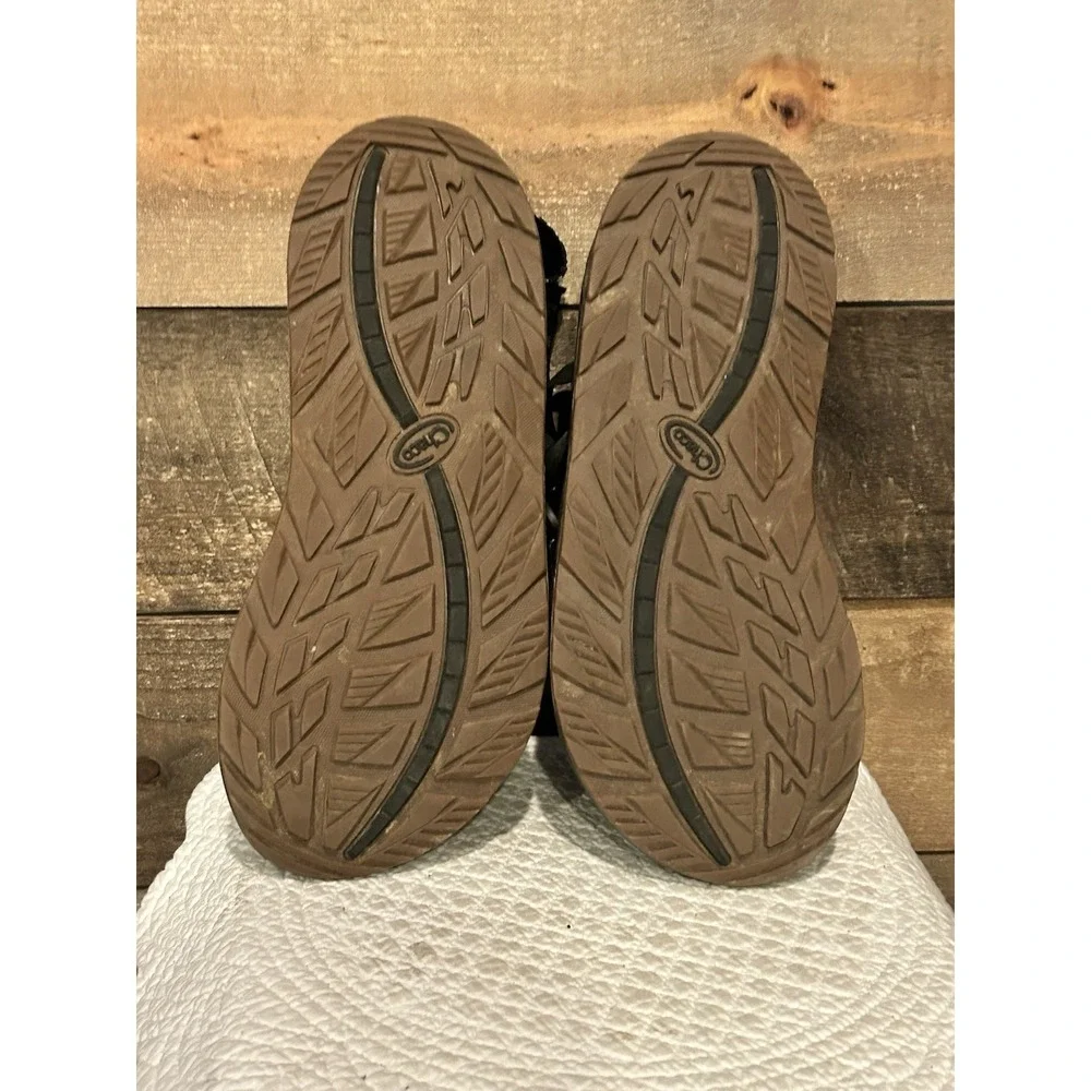 Chaco Z/CLOUD‎ ADJUSTABLE CUSHIONED SANDALS Mens Size 12 Black/white Gum Outsole
